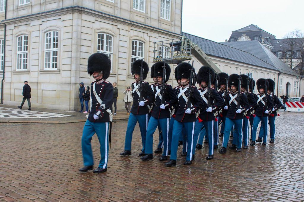 Relève de la garde à Copenhague