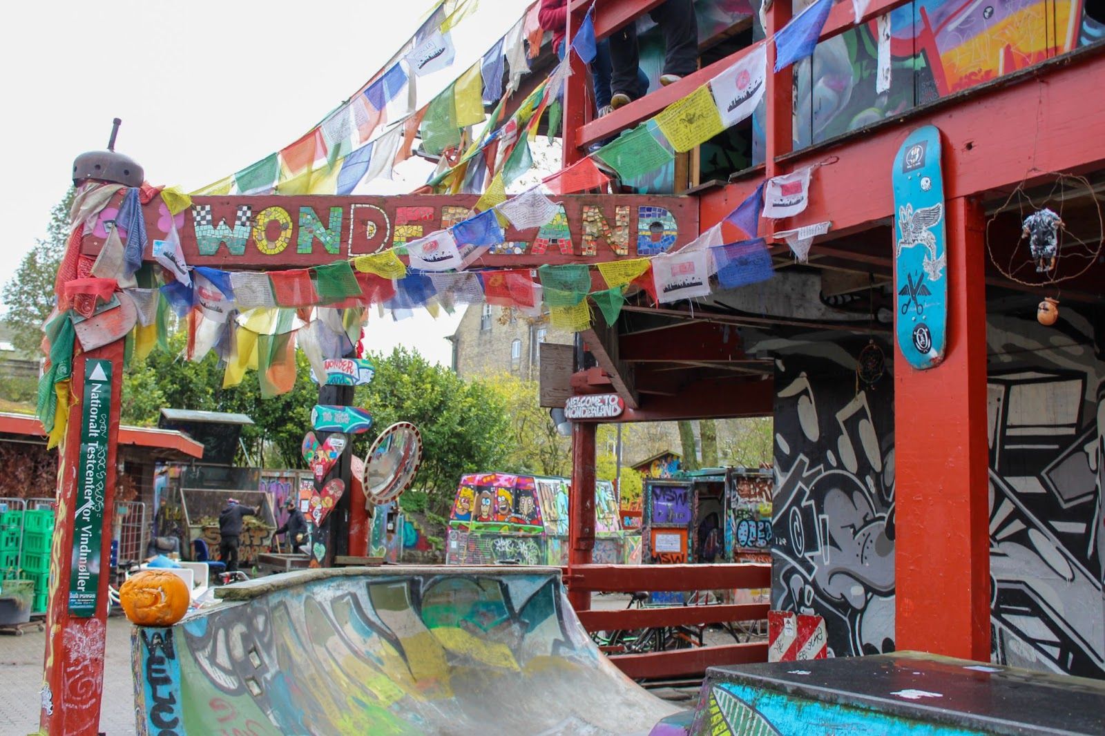 Quartier indépendant Christiania à Copenhague