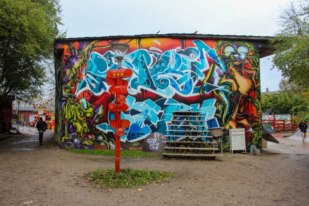 Quartier indépendant Christiania à Copenhague