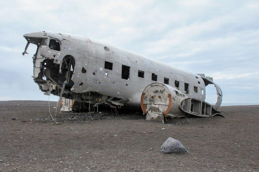 Épave d'avion DC-3 en Islande