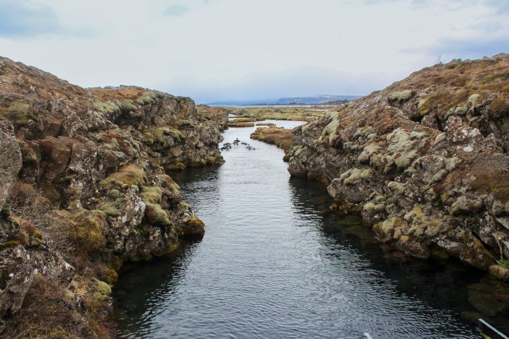 Faille de Sifra dans le parc nationale de Thingvellier en Islande