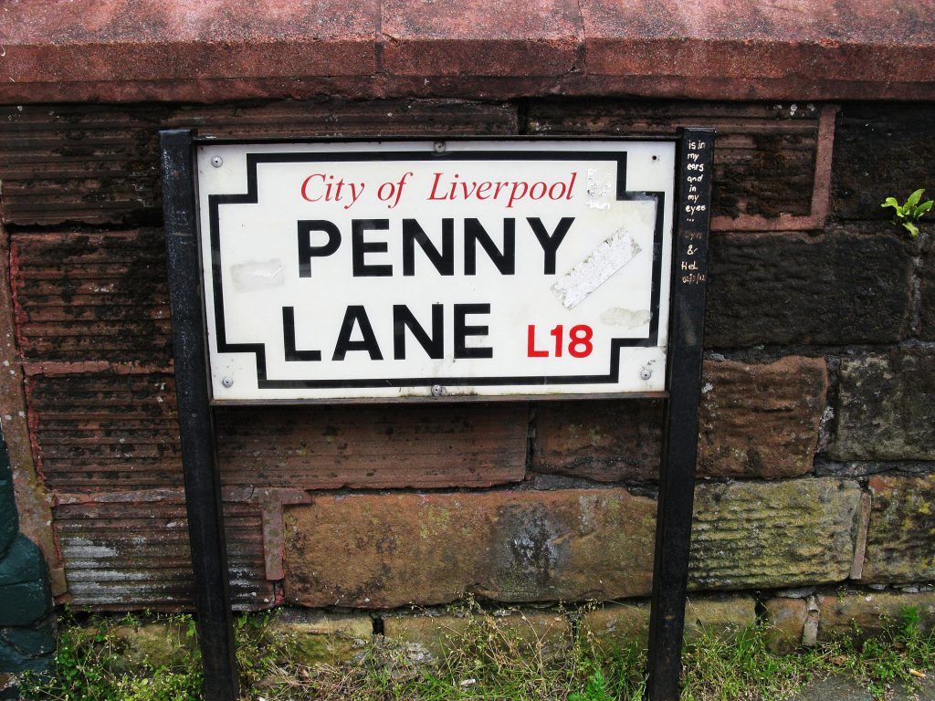Penny Lane à Liverpool