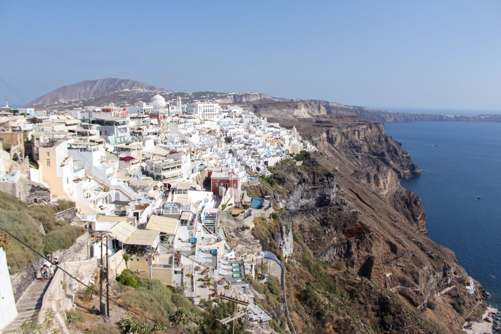 Fira, capitale de l'île Santorin en Grèce