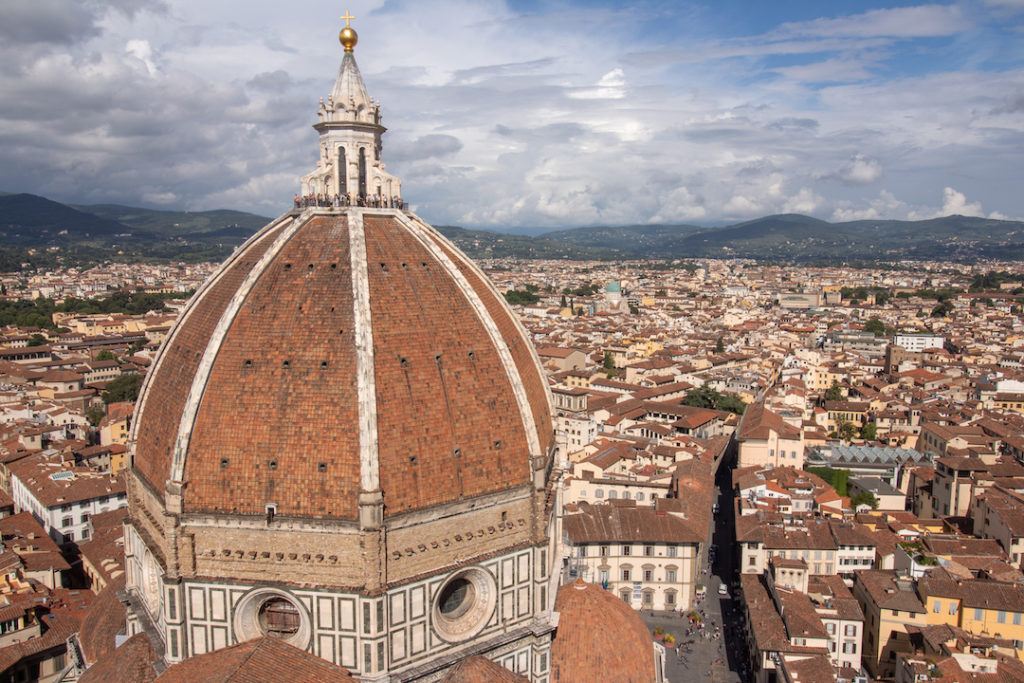 Vue du dôme de Florence depuis la tour du Campanile