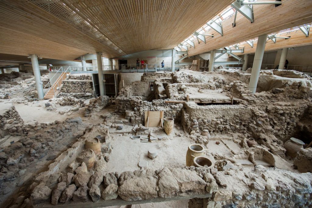 Akrotiri, une zone archéologique à visiter à Santorin en Grèce