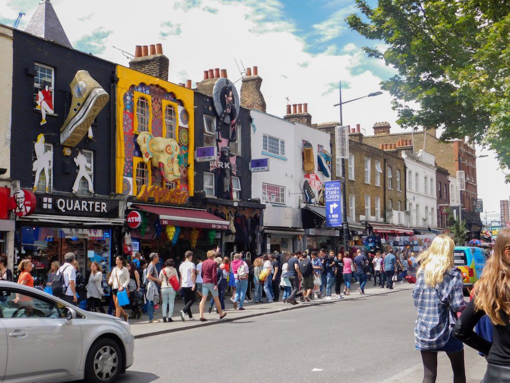 Façades de boutiques à Camden Town