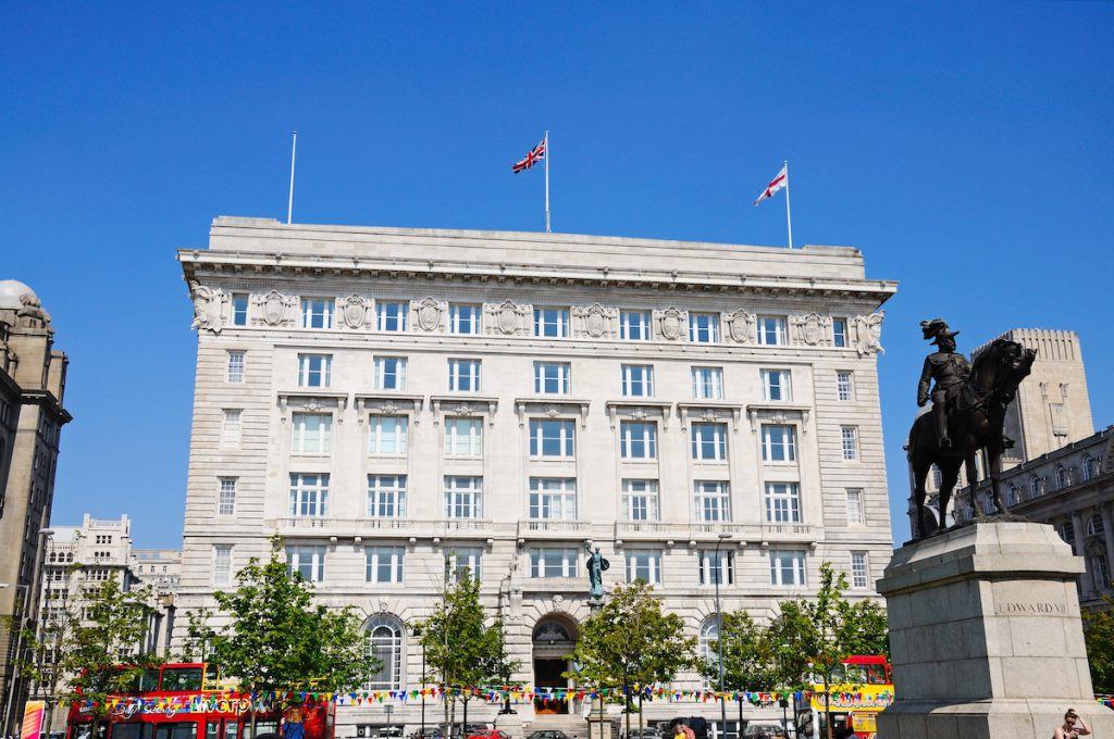 Cunard Building, batiment situé dans le quartier Pier Head à Liverpool
