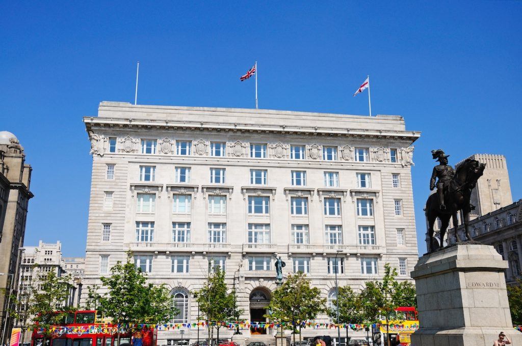 Cunard Building, batiment situé dans le quartier Pier Head à Liverpool