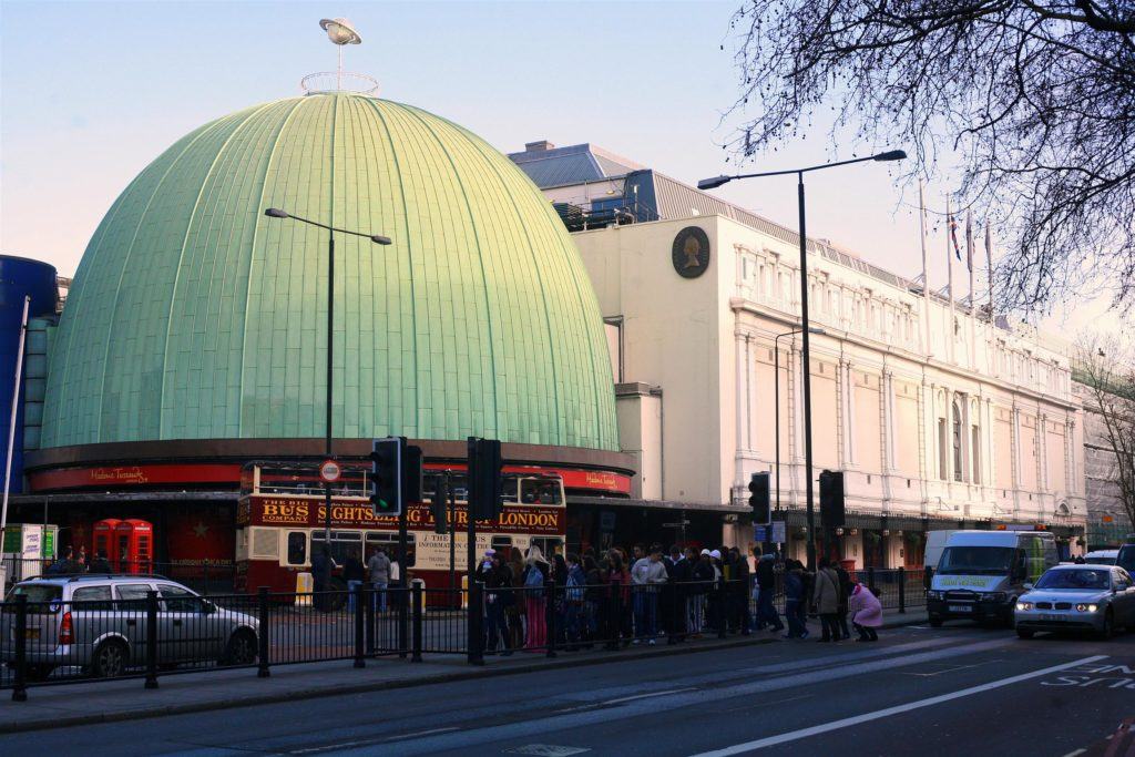 Entrée du musée Madame Tussaud à Londres