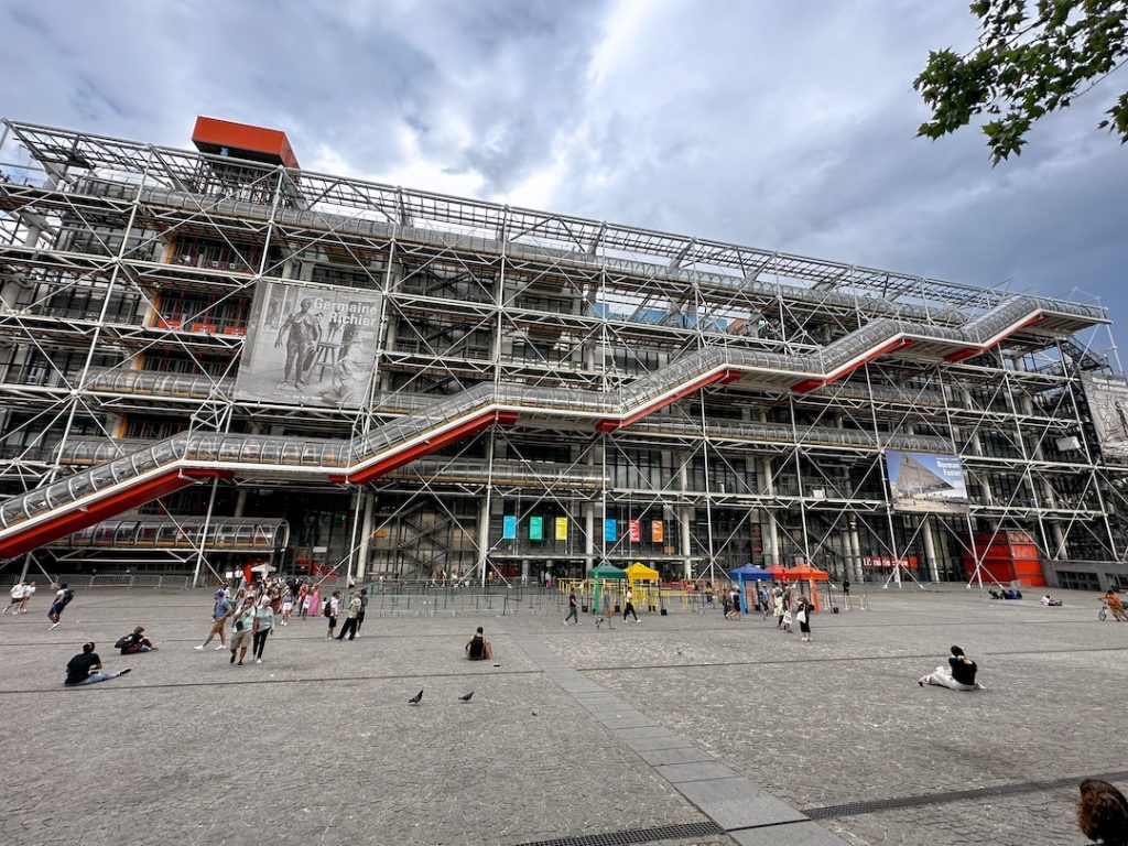 Extérieur du Centre Pompidou à Paris