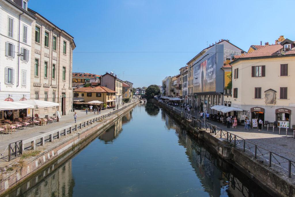 Canal du quartier Navigli à Milan