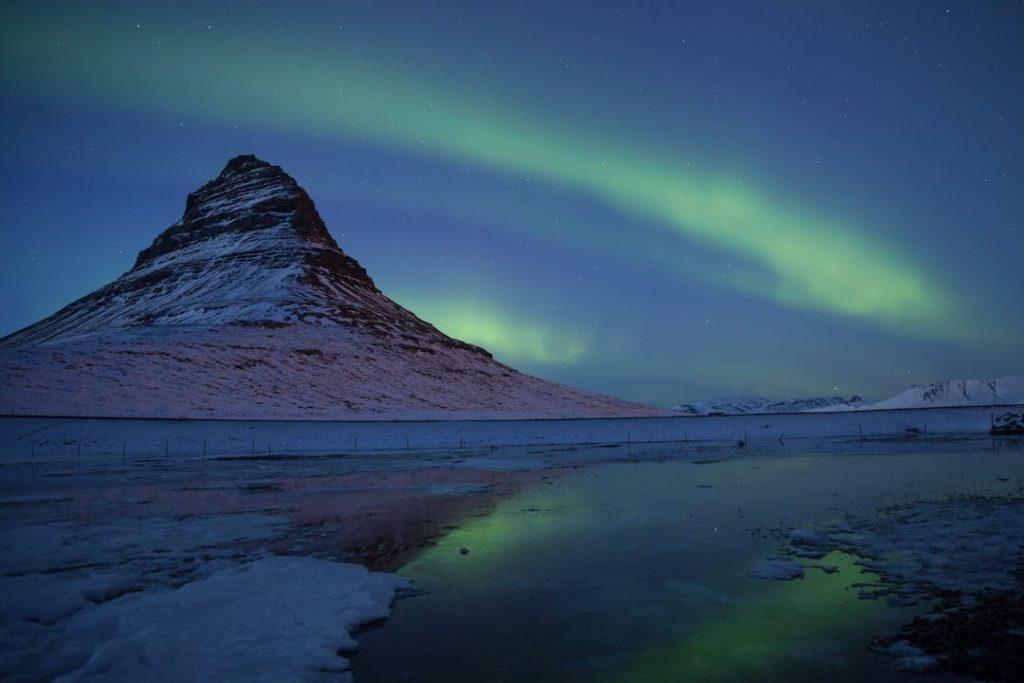 Aurores boréales en Islande