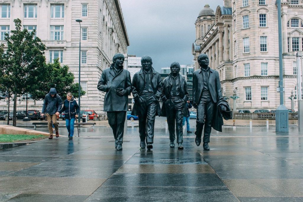 Statue des Beatles à Liverpool