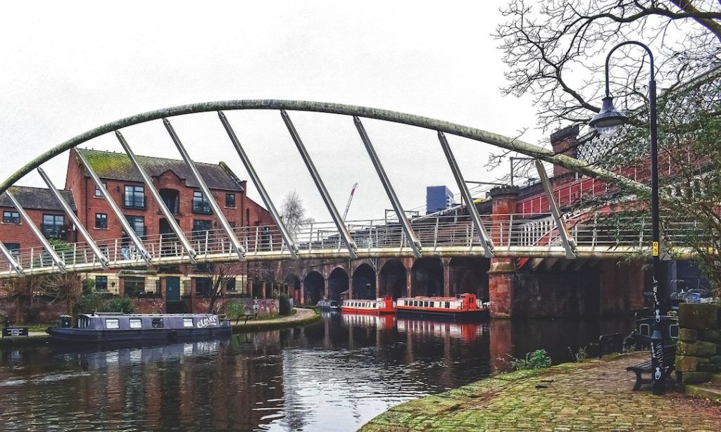 Pont à Castlefield à Manchester