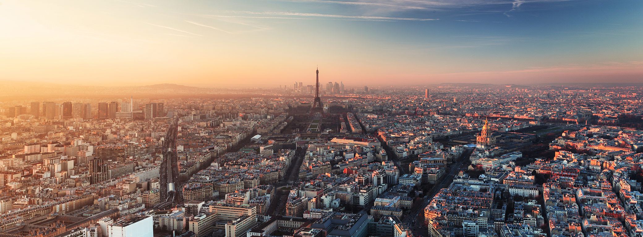 Vue sur Paris depuis l'observatoire Tour Montparnasse 56
