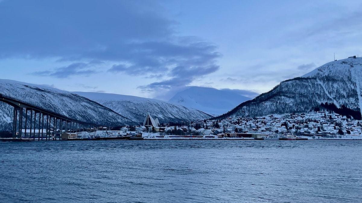 Vue sur la ville de Tromsø en Norvège