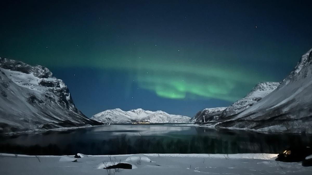 Aurore boréale à Tromso Norvège