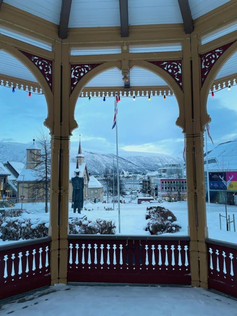 Vue sur la ville de Tromso en Norvege
