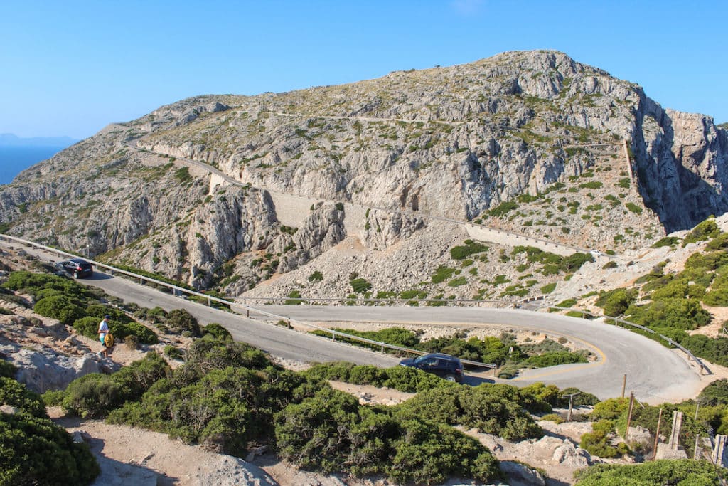 Routes à virages à Formentor à Majorque