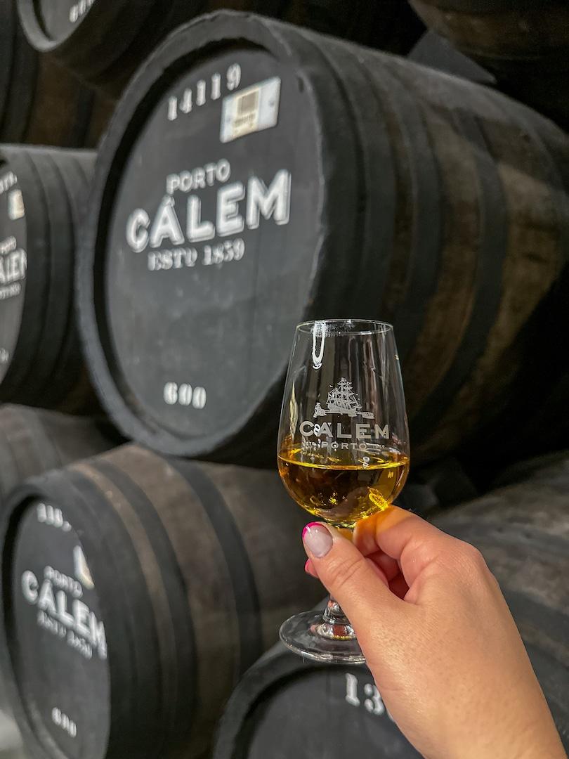 Dégustation de porto dans les caves Cálem à Porto