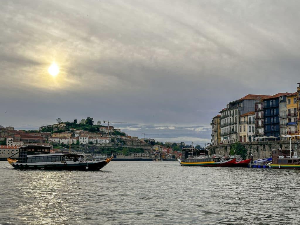 Douro depuis un bateau à Porto