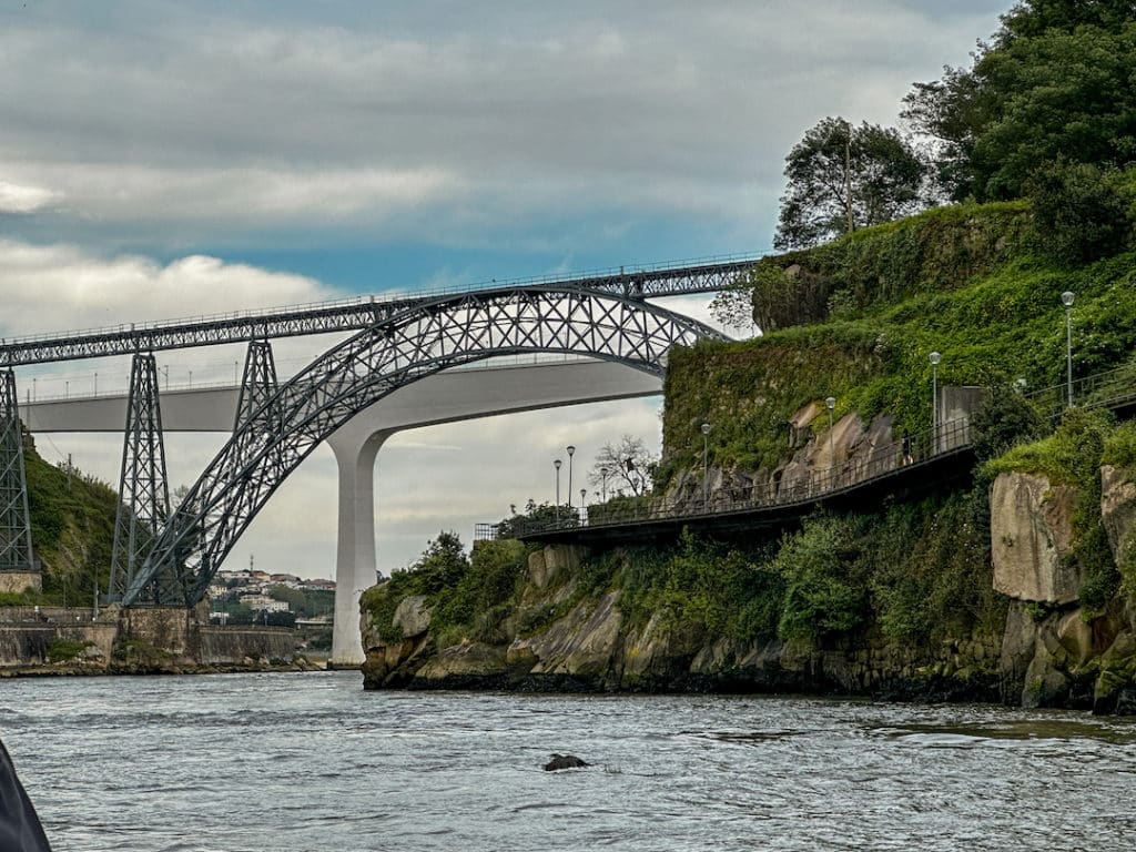 Ponts visibles depuis le Douro à Porto