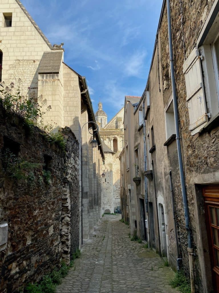 Ruelles étroites dans le quartier de la Doutre à Angers