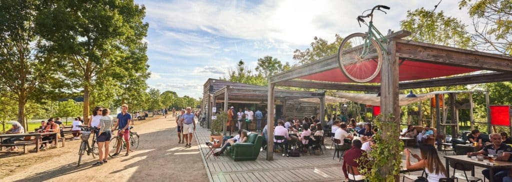 Guinguette Héron Carré à Angers situé au parc Balzac