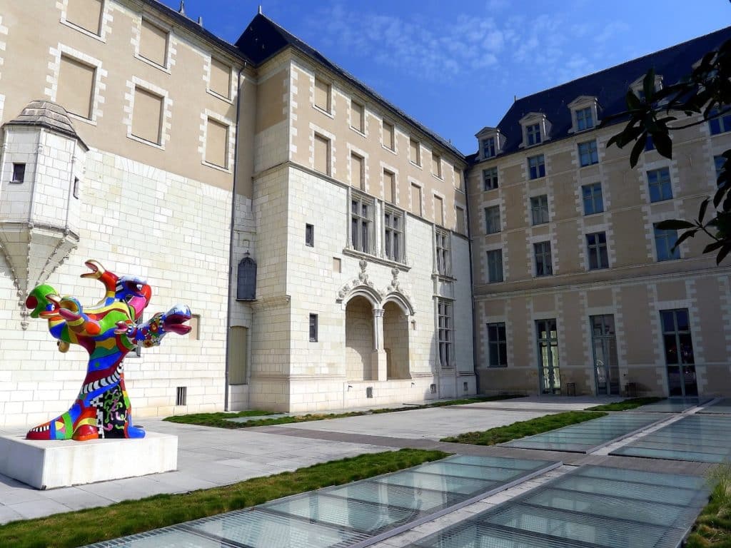 Terrasse extérieure du musée des Beaux Arts à Angers