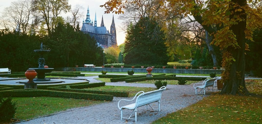 Les jardins à la française du château de Prague