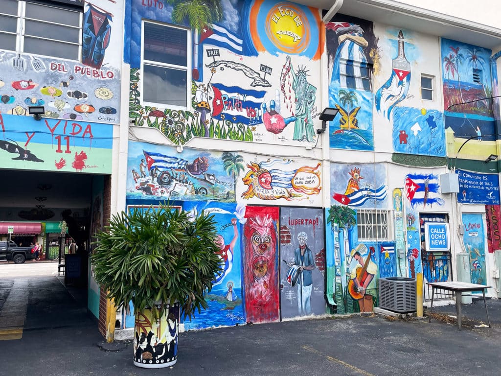 Fresque murale à Little Havana Miami