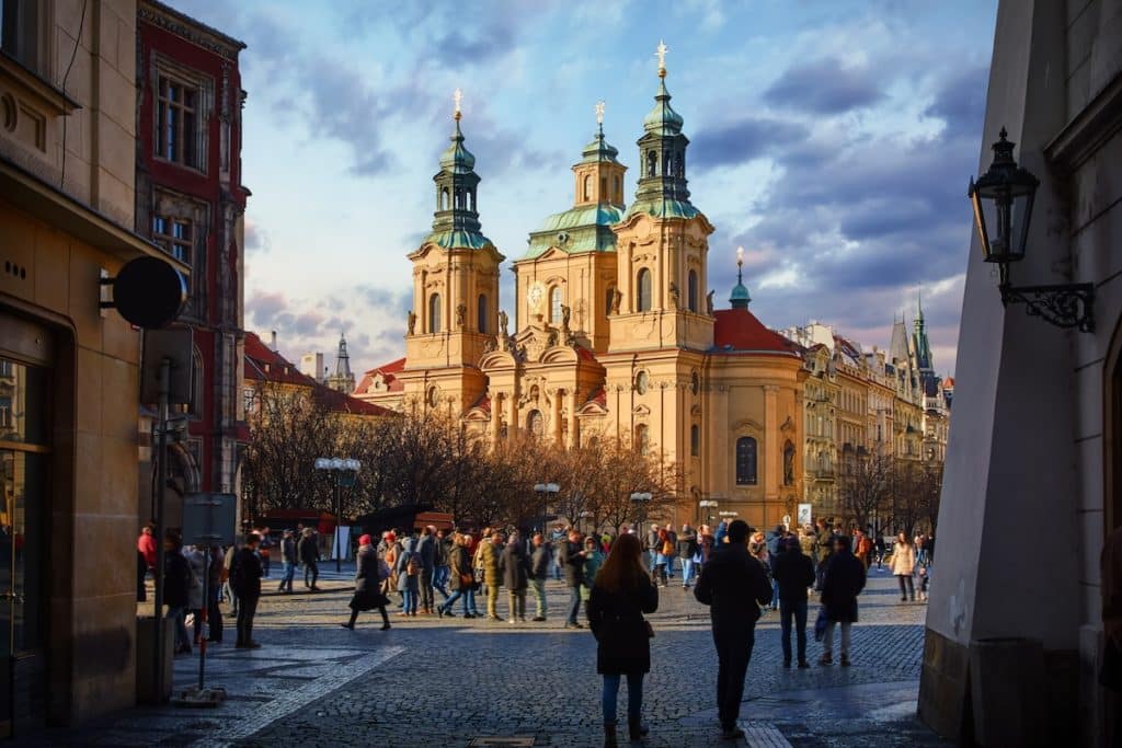 Vue de la Place de la Vieille ville à Prague