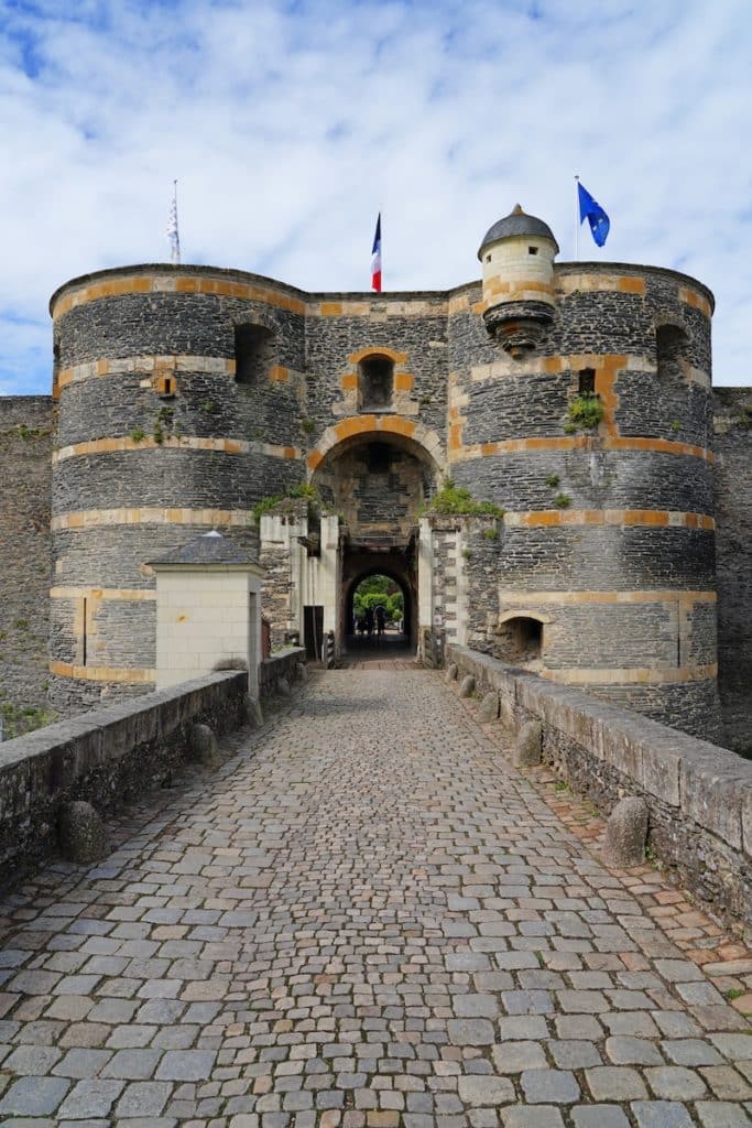 Pont levis pour accéder au Chateau d'Angers