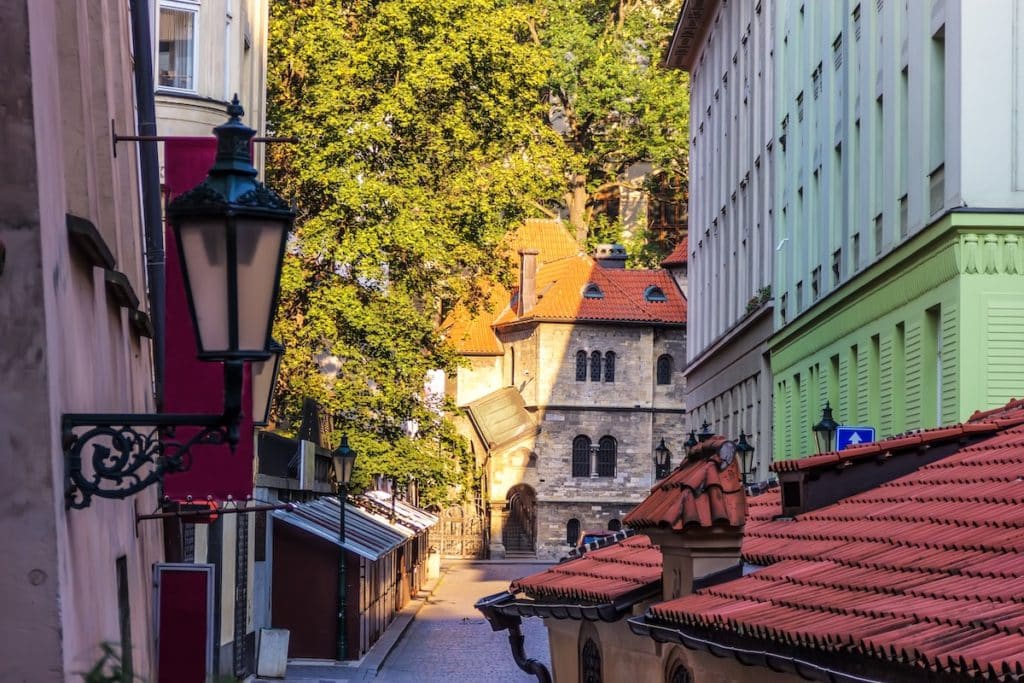 Les rues du quartier Juif à Prague