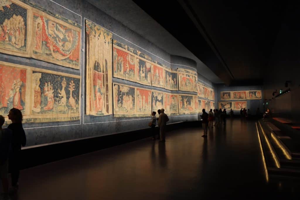Tapisserie de l'Apocalypse située à l'intérieur du Chateau d'Angers