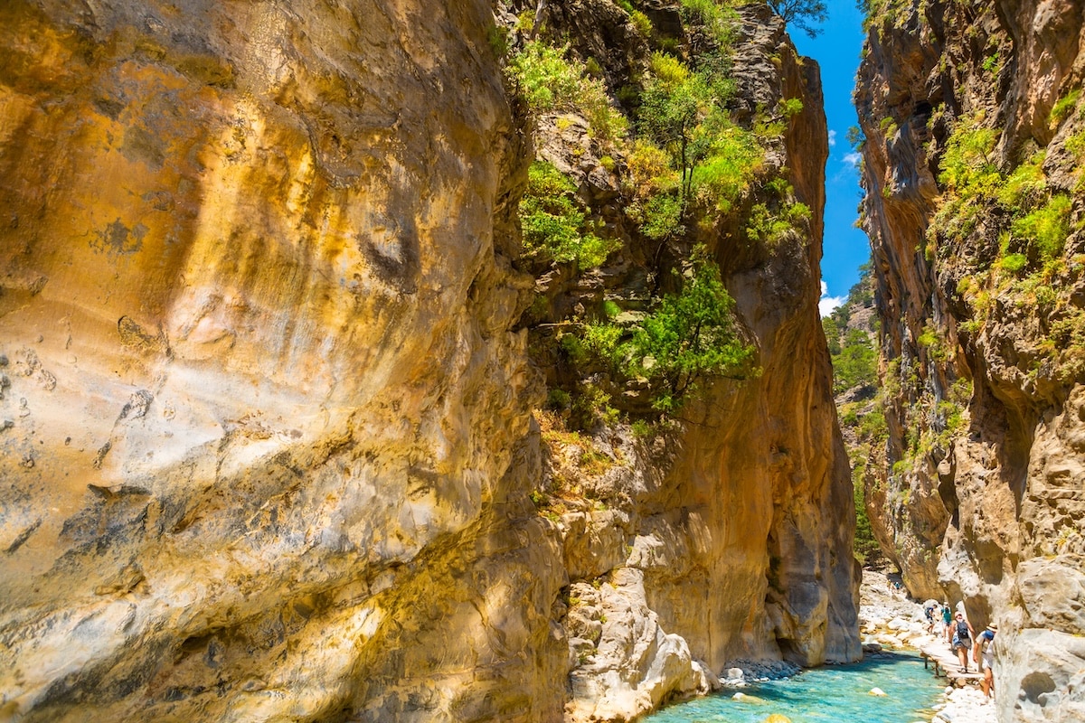 Randonnée dans les gorges de Samaria en Crète, Grèce
