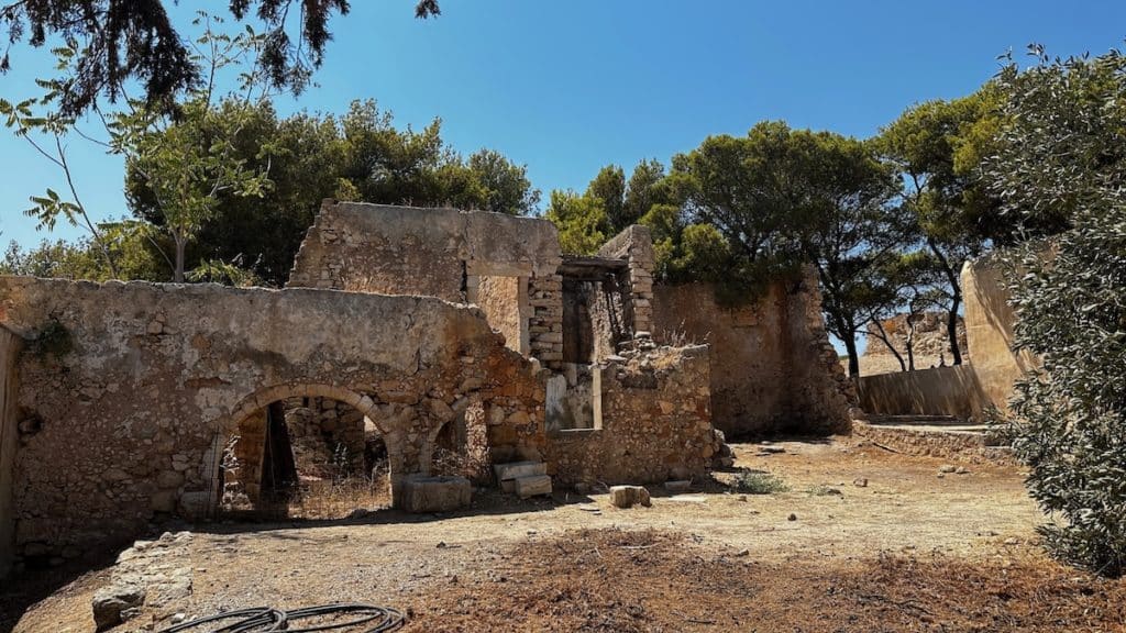 Intérieur de la forteresse de Rethymnon en Crète