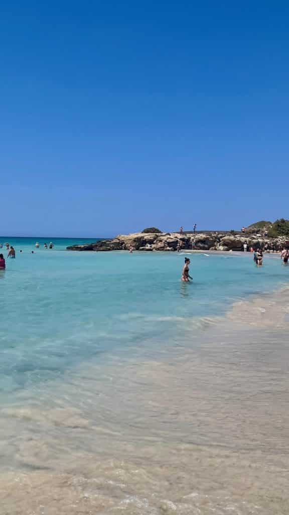 Plage Elafonissi en Crète, Grèce