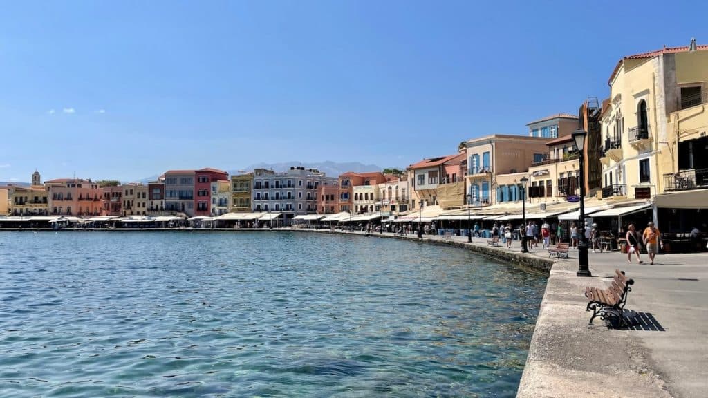 Port vénitien de la ville La Canée ou Chania en Crète
