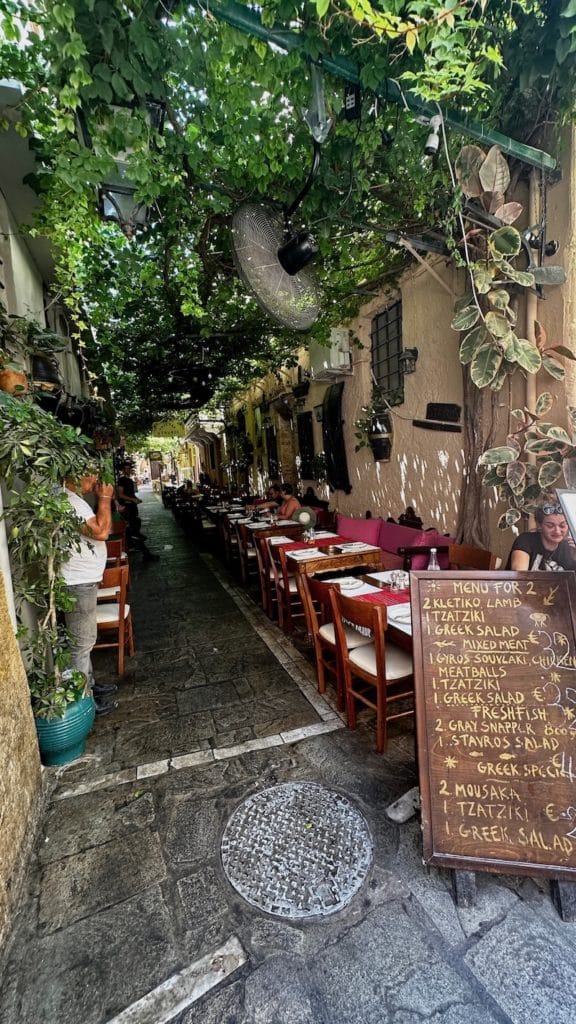 Ruelles typiques de Rethymnon en Crète