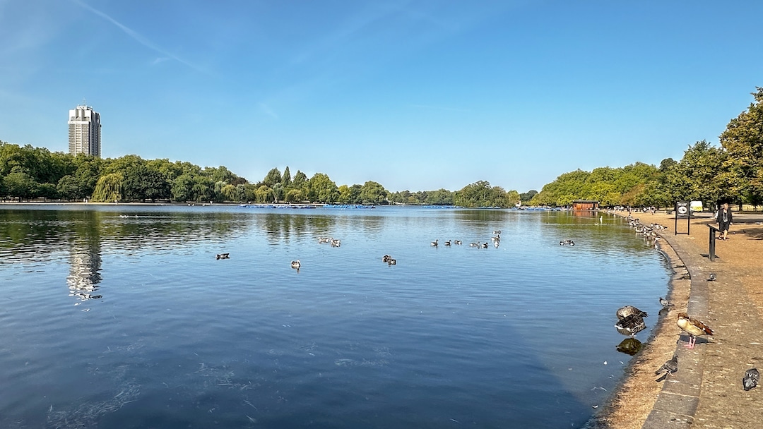 Lac de Hyde Park à Londres