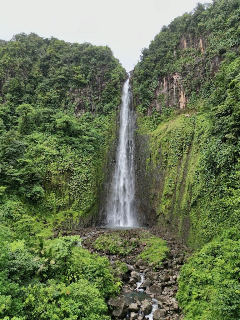 2ème Chute du Carbet en Guadeloupe, photo prise depuis un drone