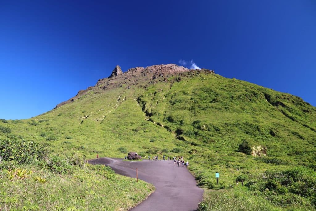 Chemin de randonnée du volcan la Souffrière en Guadeloupe