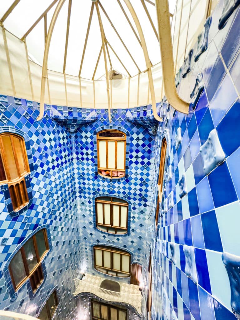 Intérieur Casa Batllo, crée par Antoni Gaudi