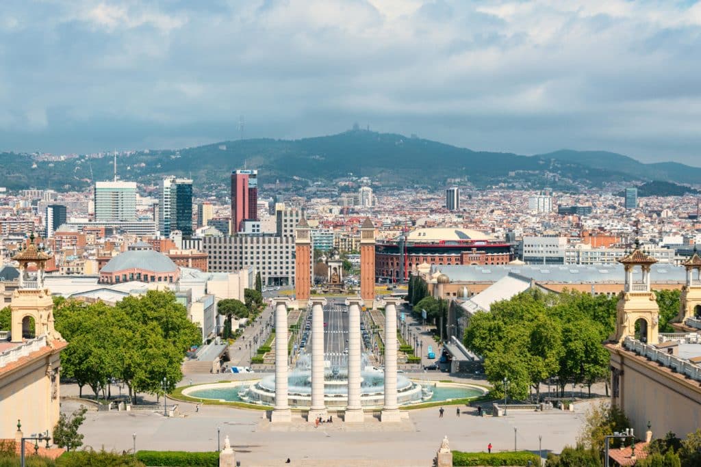 panorama barcelone du montjuic