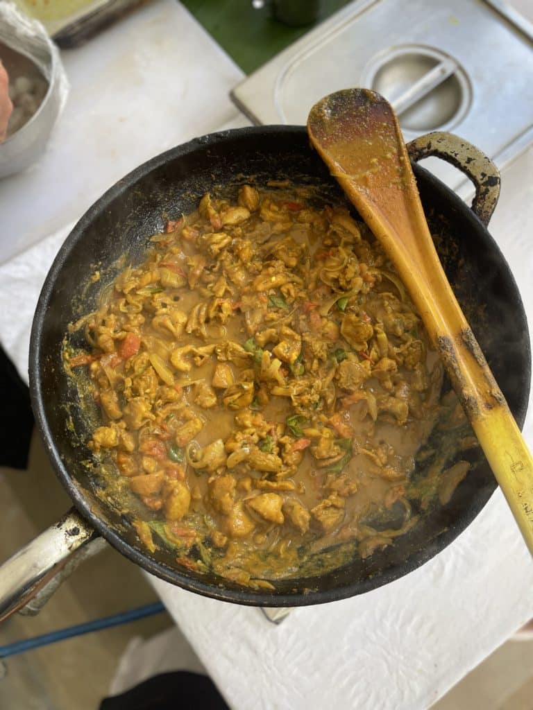 Carry poulet, plat typique mauricien