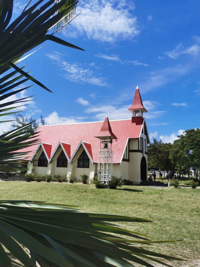 Eglise au toit rouge à Cap Malheureux