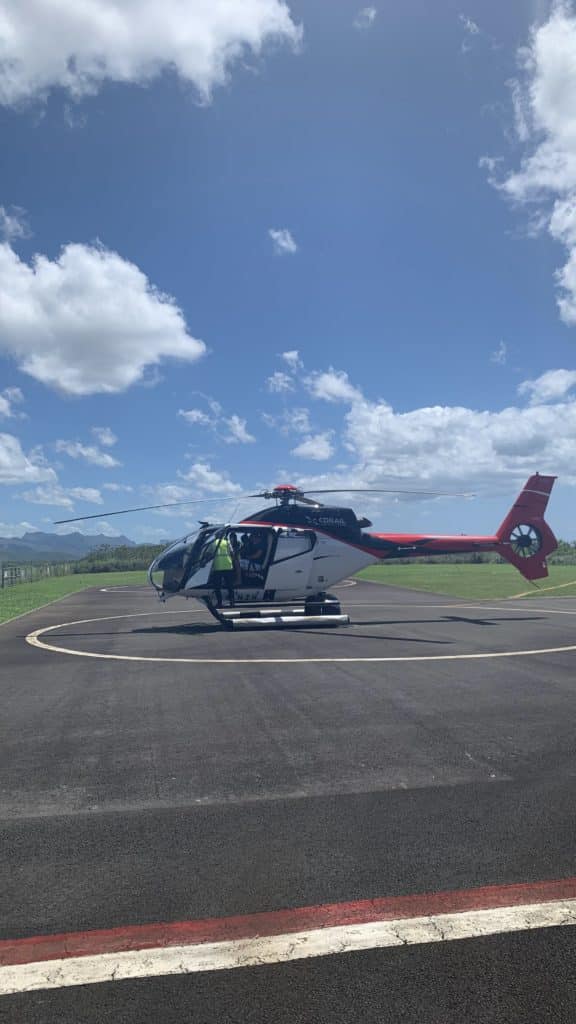 Tour en hélicoptère à l'île maurice