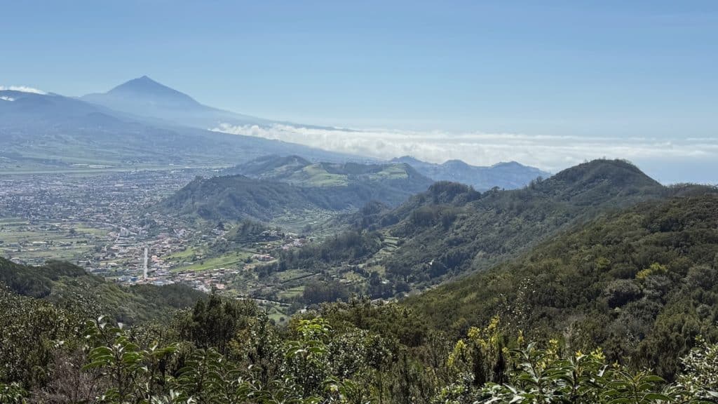Vue depuis le mirador Cruz del Carmen à Tenerife, Canaries