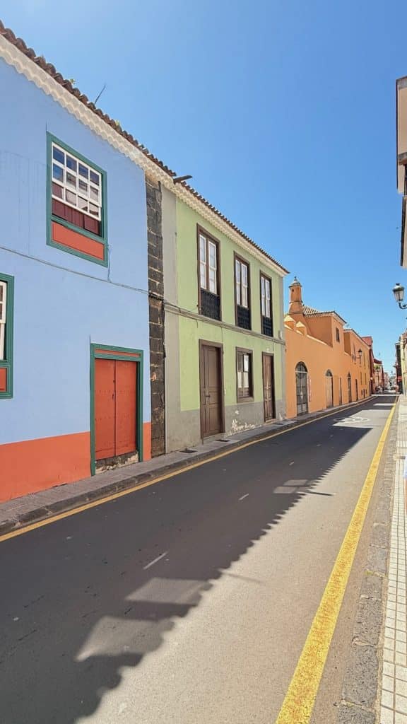 Ruelles aux maisons colorées à San Cristobal la Laguna à Tenerife